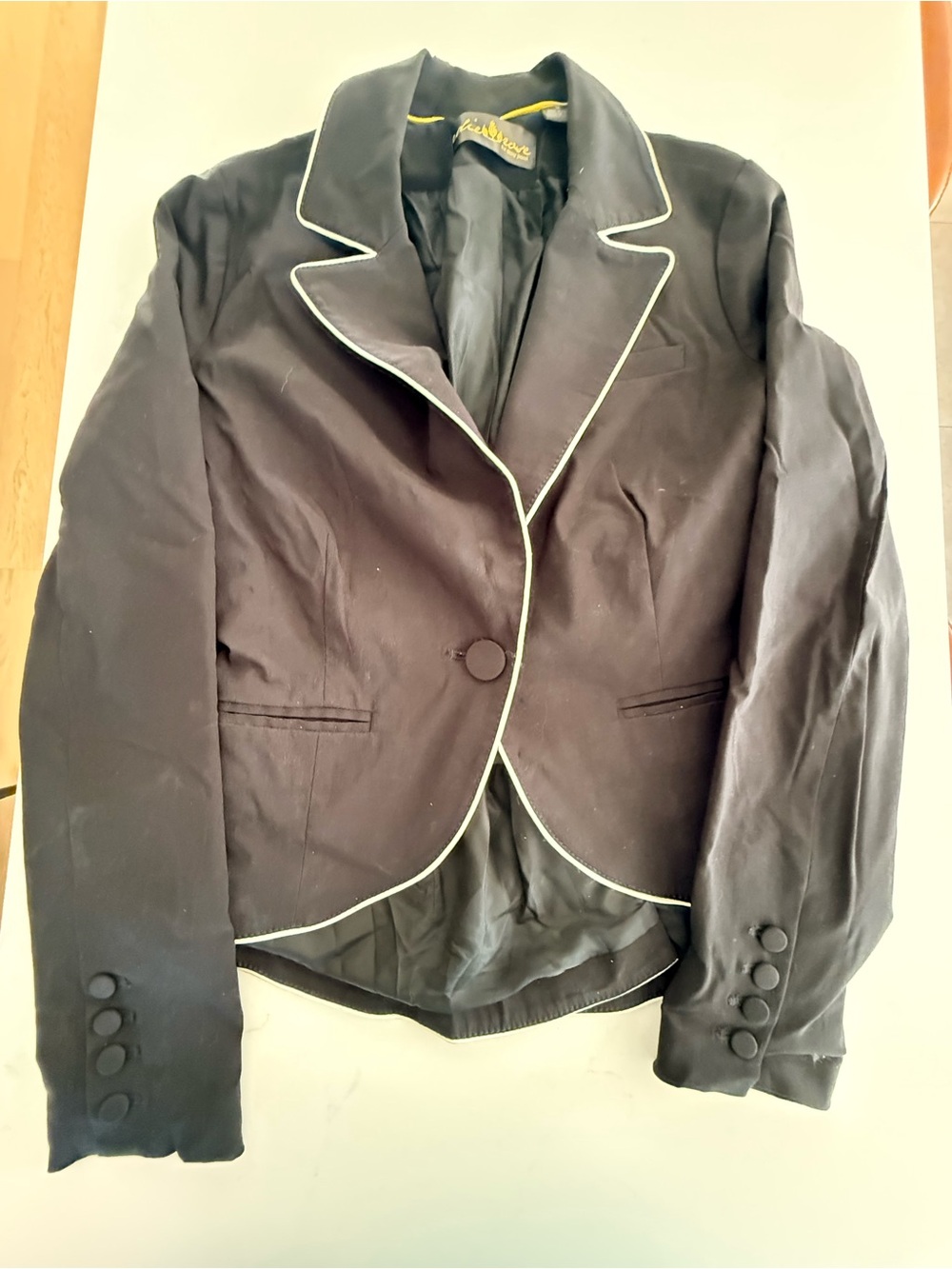 Y2K Vintage Edie Rose Blazer with White Piping